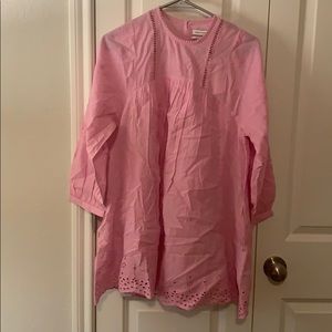 Urban Outfitters Beatrice Eyelet Babydoll Romper